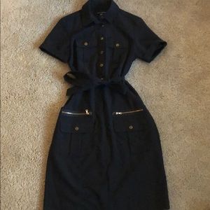 Collared button down dress
